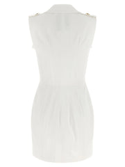 Elisabetta Franchi White Cotton Short Dress