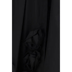 Ella Black Cotton Casual Dress