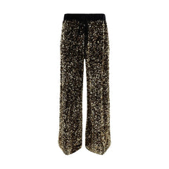 Ella Gold Polyamide Casual Pants