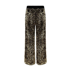 Ella Gold Polyamide Casual Pants