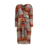 Ella Long belted Sweater - L