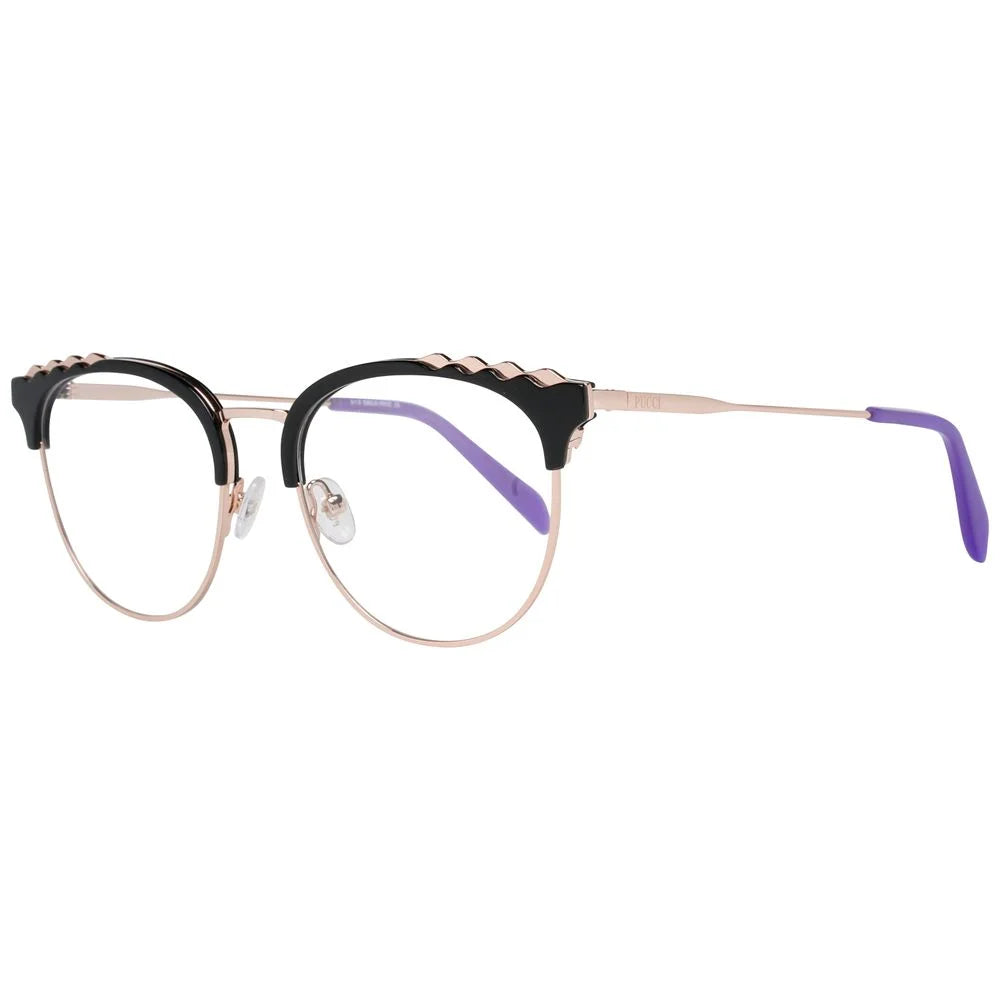 Emilio Pucci Black Metal Glasses (Frames)