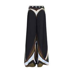 Emilio Pucci Black Silk Flared Pants - IT42 | L