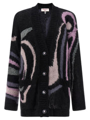 Emilio Pucci Black Wool Cardigan