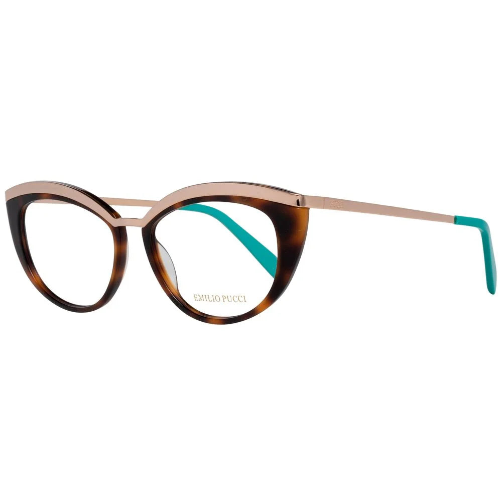 Emilio Pucci Brown Metal Glasses (Frames)