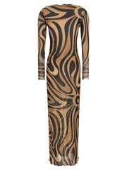 Emilio Pucci Multicolor Polyamide Long Dress - IT46