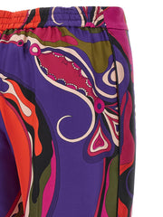 Emilio Pucci Multicolor Silk Casual Pants - M