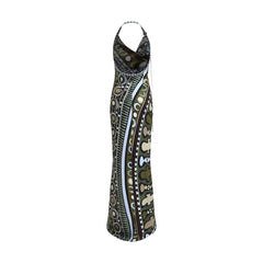 Vestido largo de seda multicolor Emilio Pucci - IT42 | L