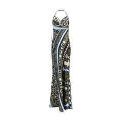 Vestido largo de seda multicolor Emilio Pucci - IT42 | L