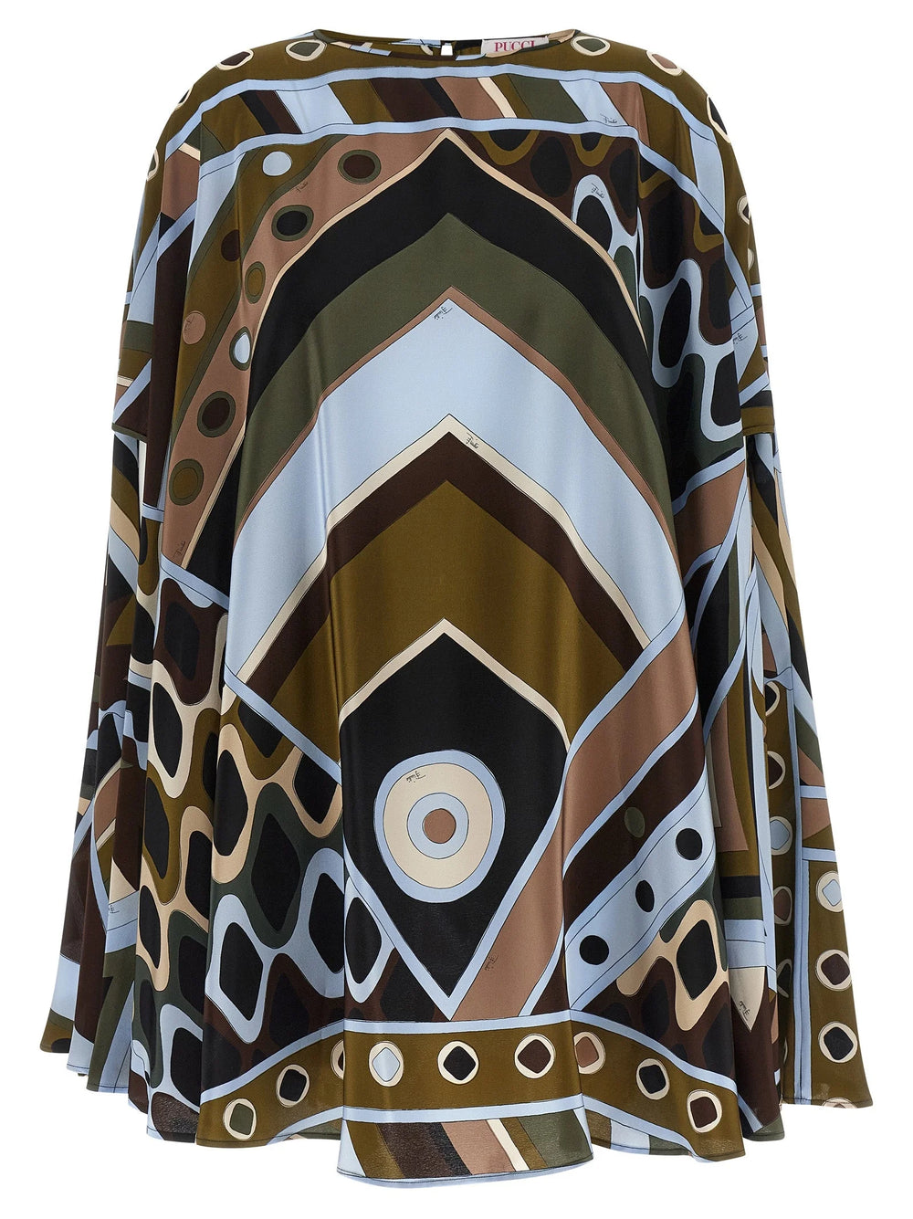 Emilio Pucci Multicolor Silk Short Dress - One Size