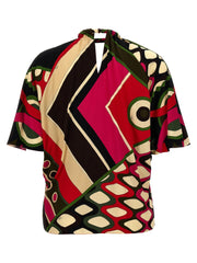 Emilio Pucci Multicolor Viscose Pattern Shirt - M