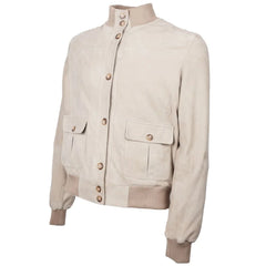 Emilio Romanelli Beige Calfskin Men Jacket - Bomber Jackets