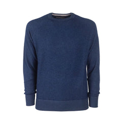 Emilio Romanelli Blue Cashmere Men Sweater - IT56 | 3XL - Sweaters