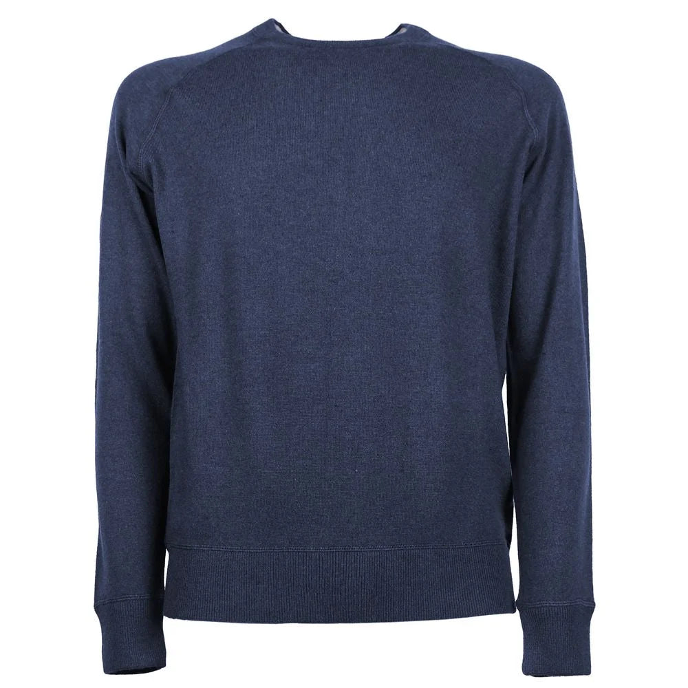 Emilio Romanelli Blue Cashmere Men Sweater - Sweaters