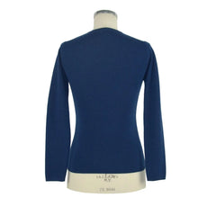 Emilio Romanelli Blue Cashmere Women Sweater - IT44|L - Sweaters