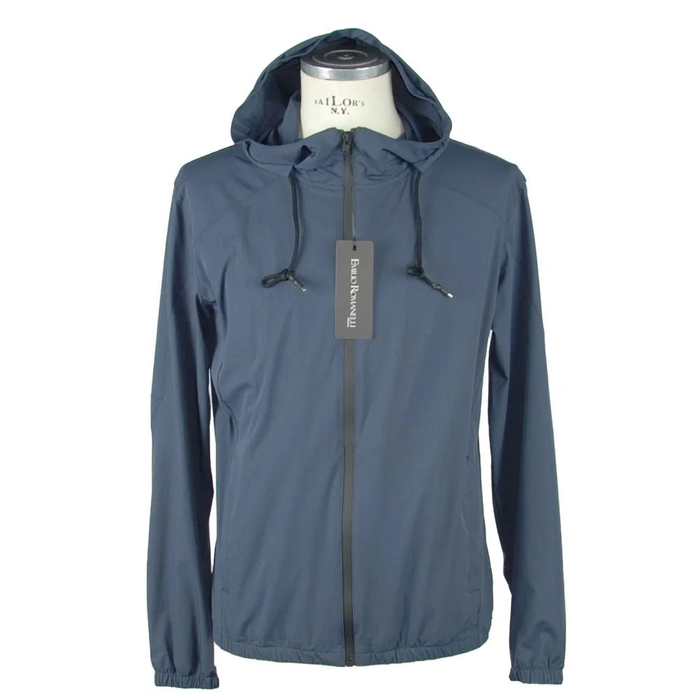 Emilio Romanelli Blue Synthetic Men Jacket - Windbreakers