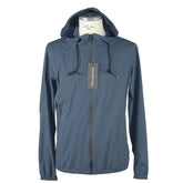 Emilio Romanelli Blue Synthetic Men Jacket - Windbreakers