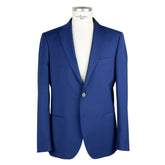 Emilio Romanelli Blue Wool Men Suit - IT46 | S - Suits