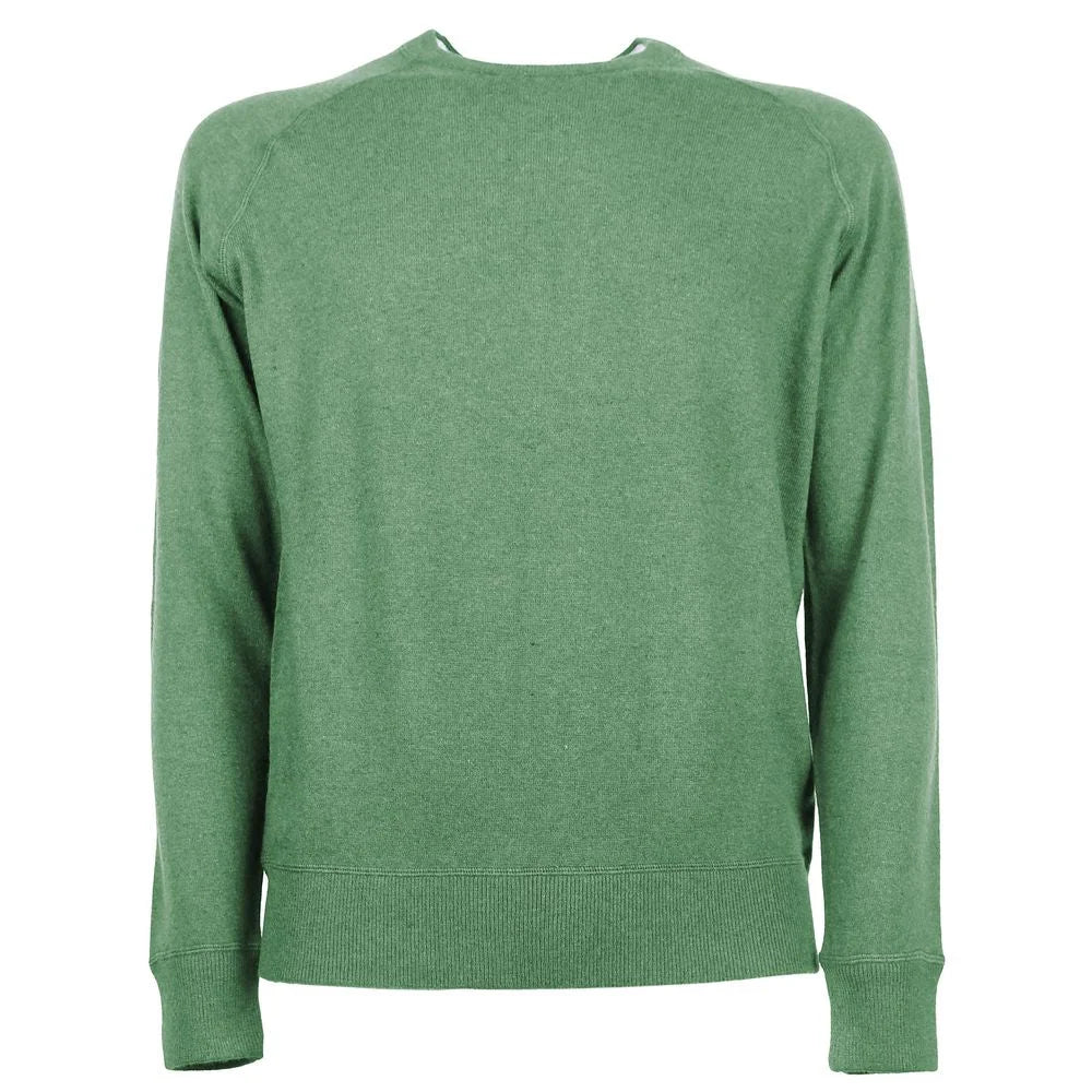 Emilio Romanelli Green Cashmere Men Sweater - Sweaters