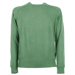 Emilio Romanelli Green Cashmere Men Sweater - Sweaters