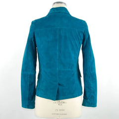 Emilio Romanelli Green Leather Women Jacket - Coats & Jackets