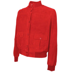 Emilio Romanelli Red Calfskin Jackets & Coat - Bomber Jackets