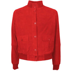 Emilio Romanelli Red Calfskin Jackets & Coat - Bomber Jackets