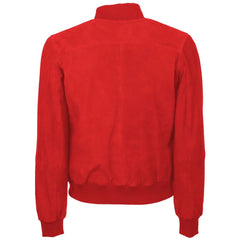 Emilio Romanelli Red Calfskin Jackets & Coat - Bomber Jackets