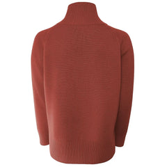 Emilio Romanelli Red Cashmere Women Sweater Turtleneck - Sweaters