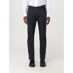 Emporio Armani Blue Cotton Casual Pants - W30