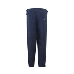 Emporio Armani Blue Linen Pant - Trousers