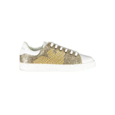 Emporio Armani Gold Polyester Women Sneaker - EU35/US5 - Sneakers