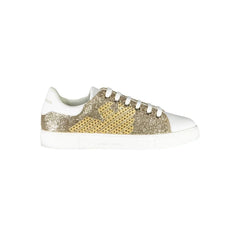 Emporio Armani Gold Polyester Women Sneaker - EU35/US5 - Sneakers
