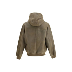 Emporio Armani Leather bomber Jacket - M