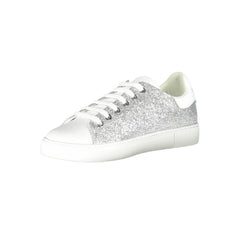 Emporio Armani Silver Leather Women Sneaker - EU35/US5 - Sneakers