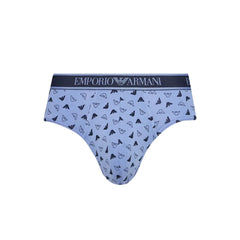 Emporio Armani Underwear Blue Cotton Underwear - IT44 | S - Briefs