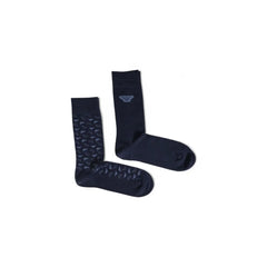 Emporio Armani Underwear Blue Cotton Sock - One Size - Crew Socks