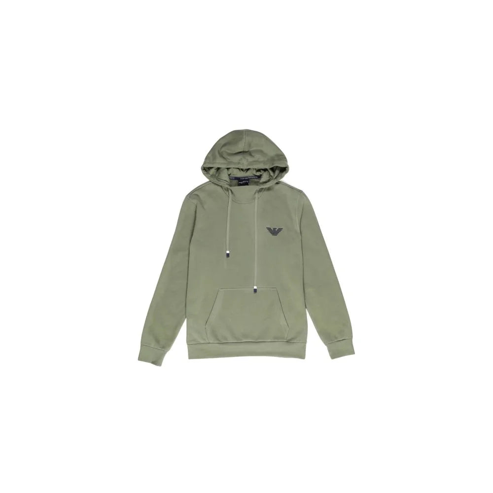 Emporio Armani Underwear Green Cotton Hoody - IT44 | S - Hoodies