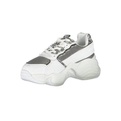 Emporio Armani White Polyester Sneaker - EU35/US5