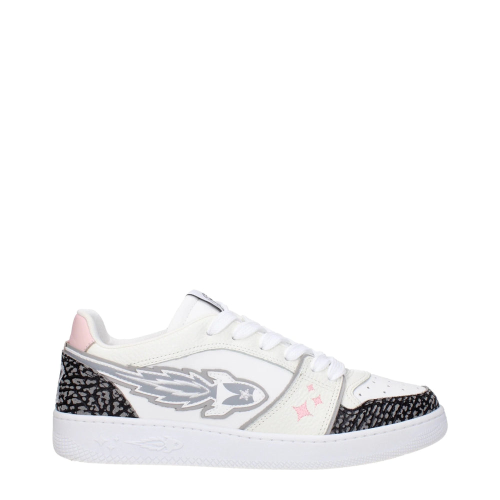 Enterprise Japan White Leather Athletic Sneakers - Sneakers