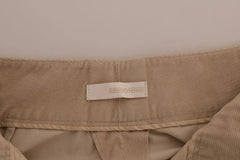 Ermanno Scervino Beige Cotton Bootcut Pants - IT38|XS - Trousers