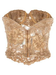 Ermanno Scervino Beige Cotton Tank Tops - IT42