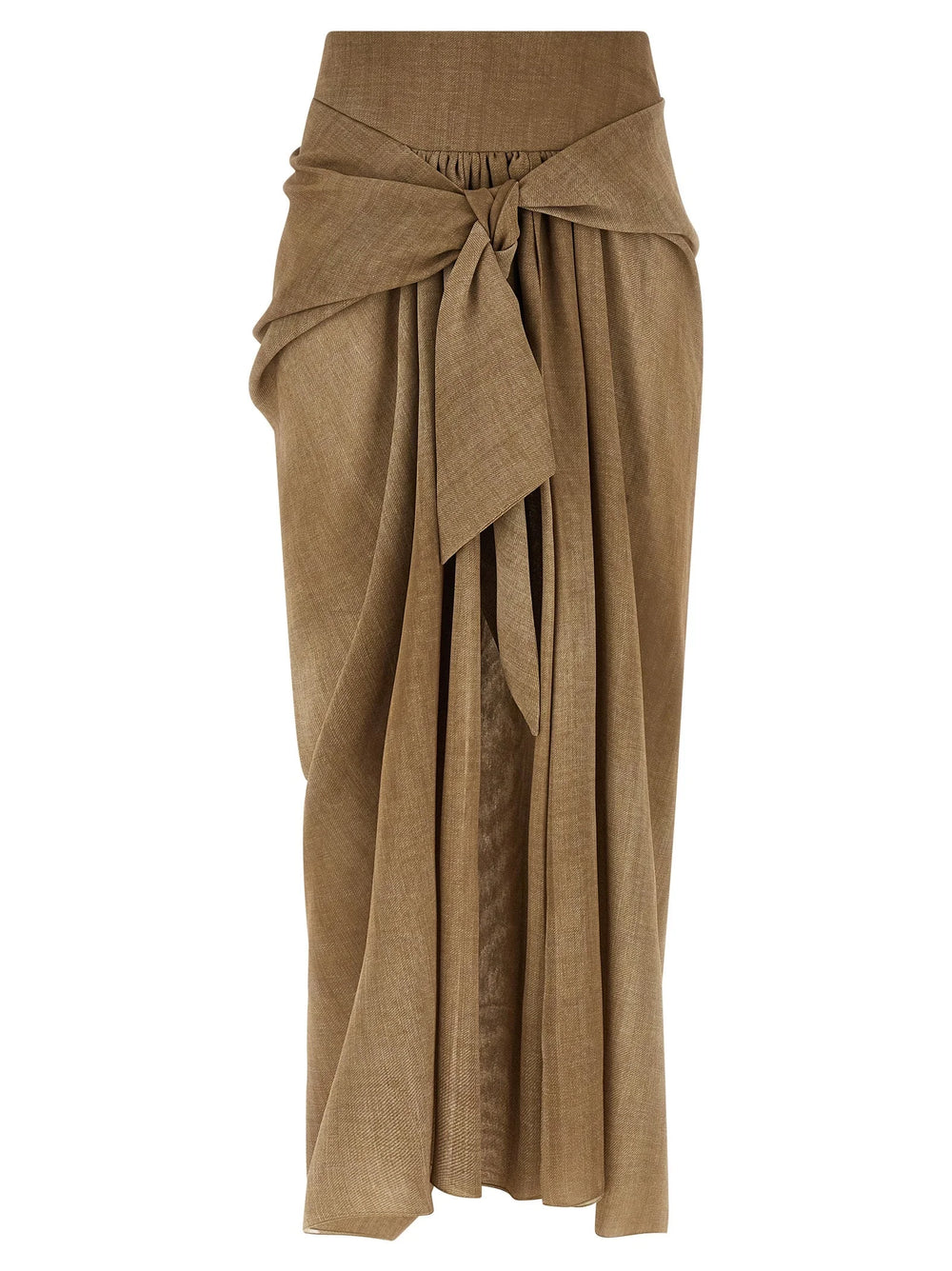 Ermanno Scervino Beige Polyester Mini Skirt - IT40