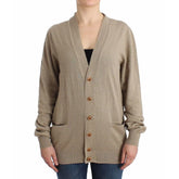 Ermanno Scervino Beige Rayon Cardigan - IT50 | M