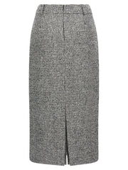 Ermanno Scervino Bicolor Wool Midi Skirt