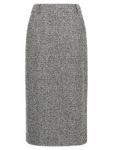 Ermanno Scervino Bicolor Wool Midi Skirt