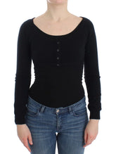 Ermanno Scervino Black Cashmere Cardigan Sweater - IT44 | M - Sweaters
