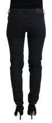 Ermanno Scervino Black Cotton Slim Fit Women Denim Jeans - W26 - Jeans