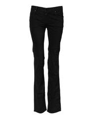 Ermanno Scervino Black Cotton Stretch Flared Bootcut Denim Jeans - W28 - Jeans