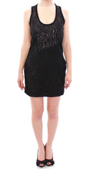 Ermanno Scervino Black Lace Lined Stretch Mini Dress - Dresses